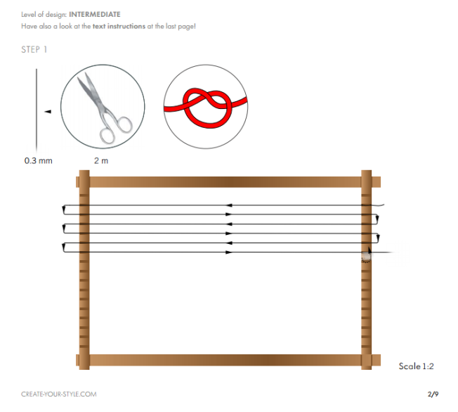 DIY American Dream Swarovski Crystal Bracelet Instructions Step 1