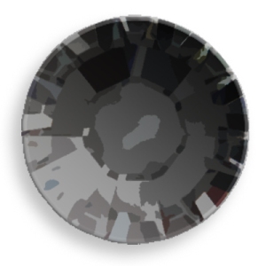Swarovski Crystal Flat Back Hot Fix Jet Black Color
