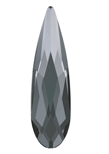 Swarovski 2304 Swarovski Crystal Flatback Crystal Silver Night