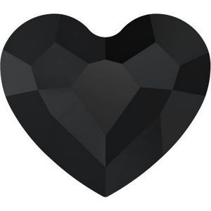 Swarovski Crystal Black Heart