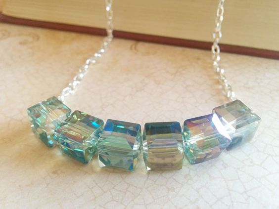 Swarovski Crystal Cube Necklace Design Inspiration