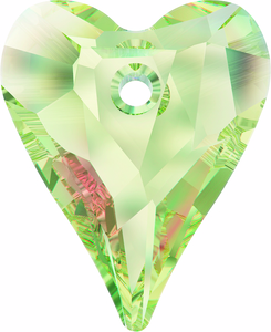 Swarovski Crystal Heart Pendant 6240_Crystal Luminous Green