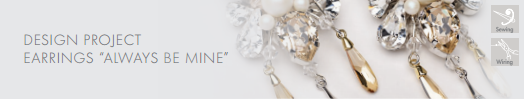 DIY Swarovski Crystal Wedding Earring Design free design and instructions from Rainbows of Light
