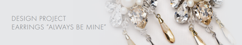 DIY Swarovski Crystal Wedding Earring Design inspiration free design and instructions from Rainbows of Light