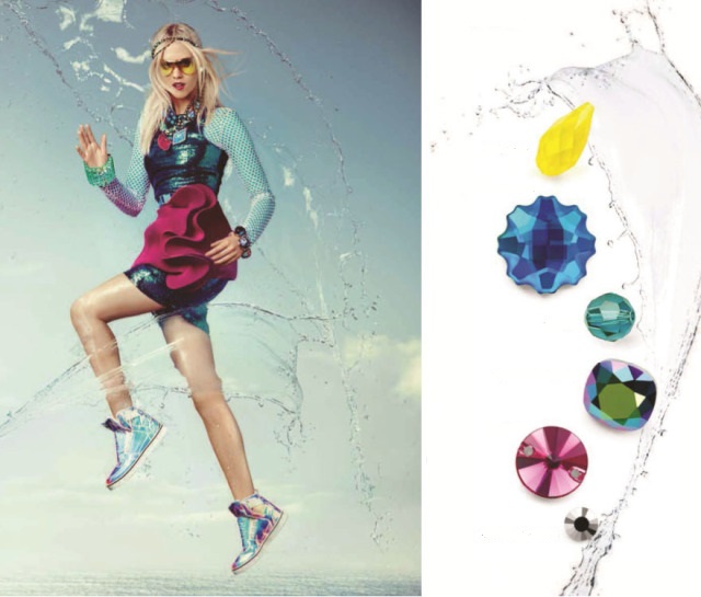 Swarovski Crystal Water color and jewelry trends Spring Summer Innovations