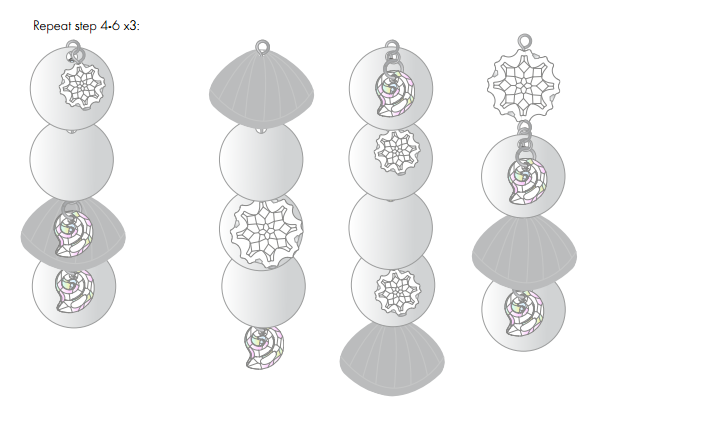 DIY Free Swarovski Crystal Necklace Design and Instructions Step 6.5