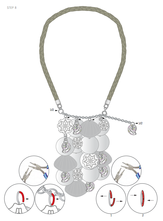 DIY Free Swarovski Crystal Necklace Design and Instructions Step 8