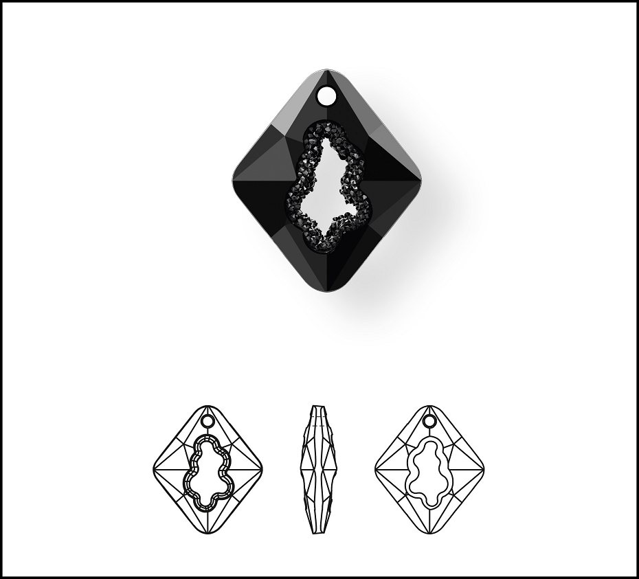 New_Swarovski_Crystal_Growing_Crystal_Rhombus_Pendant_Jewelry_Trends