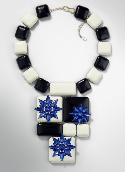 Swarovski Crystal necklace Design inspiration Mejestic Blue
